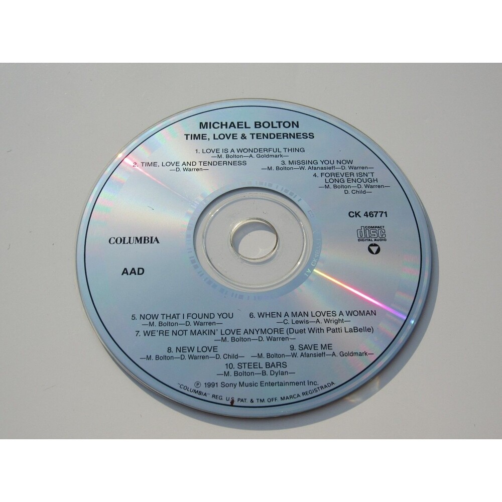 Michael Bolton – Time, Love & Tenderness CD 1991 Pop Rock Ballads Columbia